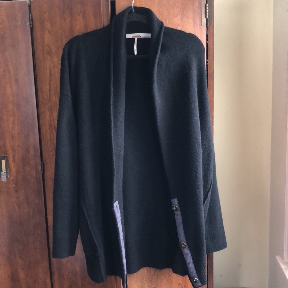 Free People Eucalyptus Oversized Long Cardigan